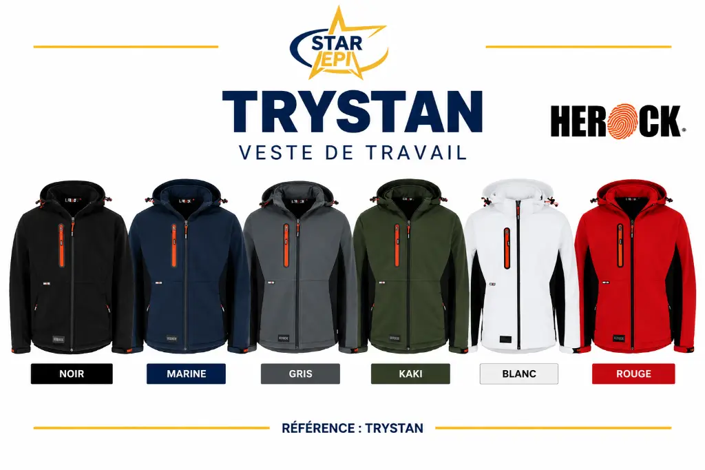 Affiche catalogue des vestes Trystan.webp