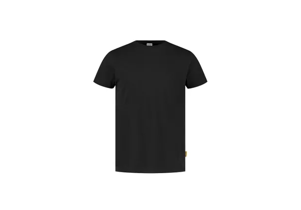 SENKU T-Shirt col rond 100% coton (noir, XS)