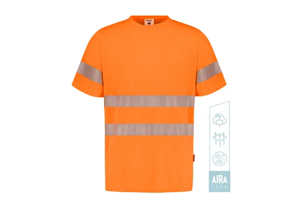 [HIT HV ORANGE S] HIT HV T-shirt HV (orange, S)