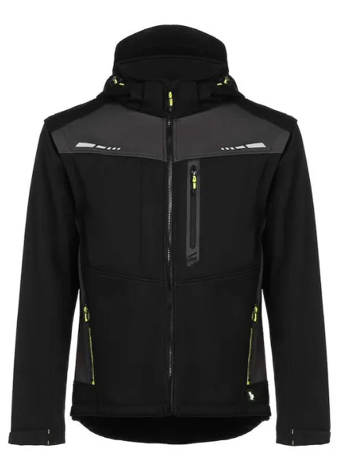 FRX5A 426 - FORTIS FLEX Veste softshell 2 en 1 (XS, noir)