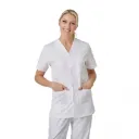TERY BL - Tunique blanche pressions 3 poches