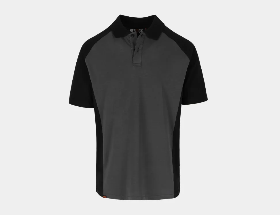 BRABO - Polo MC bicolore (XS, gris/noir)
