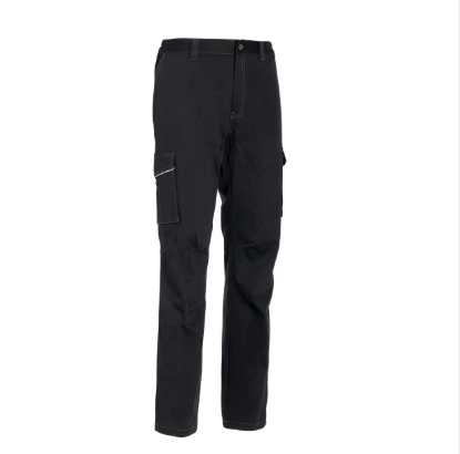S2002 536 FLOW STRETCH-Pantalon stretch Coton (XS, noir)