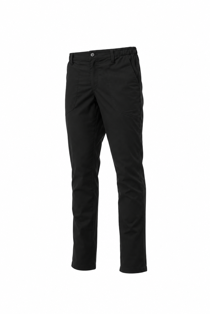 BRIGADE MESH - Pantalon de cuisine (XS, noir)